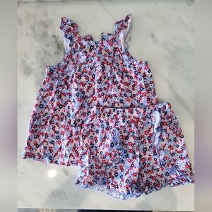 Ruffle Butts Floral Knit Swing Top and Bloomer Set